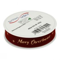 kohteita Lahjanauha Joulunauha punainen samettinauha 25mm 20m