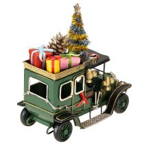 kohteita Joulukoristeena auto Jouluauto vintage vihreä 15×7×16cm