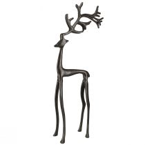 kohteita Joulukoristeita porokoriste metallia ruskeana 15x9x53cm