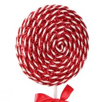 kohteita Joulukoristeita Punainen Valkoinen Lolly Foam Lollipop H36cm 2kpl