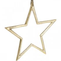 kohteita Joulukoristeen tähti, Adventtikoristeet, tähtiriipus Kultainen B24,5cm