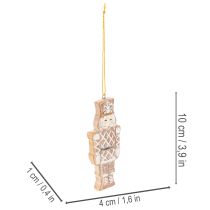 kohteita Joulukoristeet, piparkakku, kuorrutuskuvio, pähkinänsärkijä, tähti, puu, seppele, 6 cm, 4 kpl