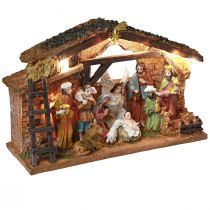 kohteita Jouluseimi hahmoilla ja käsinmaalatuilla LED-kokoisilla 23×14cm