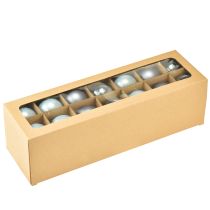 kohteita Koristeelliset lasiset joulukuusenpallot, siniharmaat, matta/kiiltävät, 5 cm, 24 kpl