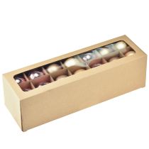 kohteita Joulupallokolmikko kulta ja ruusu – elegantti 3 kpl:n setti kiillolla ja tyylillä 5 cm 24 kpl