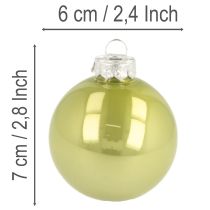 kohteita Joulukuusenpallosetti, värikkäät kiiltävät joulukuusenpallot, 60 mm, 24 palaa