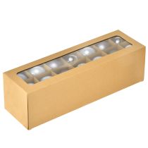 kohteita Lasiset joulukuusenpallot, 3 kpl setti – vaaleansininen, sininen, metallinsininen ja matta, ripustimen kanssa, 6 cm, 24 palaa