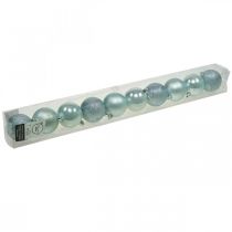 kohteita Joulupallot muoviset vaaleansiniset sekoitus Ø6cm 10 kpl