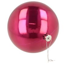 kohteita Joulupallo, muovi, iso joulukuusenpallo, vaaleanpunainen, Ø14cm