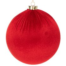 kohteita Iso punainen ripustettava joulupallo, 15 cm, 3 kpl