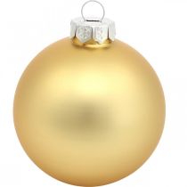 kohteita Joulupallo, joulukuusen koriste, joulupallo Golden H8,5cm Ø7,5cm aitoa lasia 12kpl.