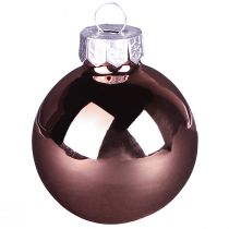 kohteita Joulupallot aprikoosisekoitus puupallot lasi Ø4cm 24 kpl