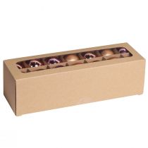 kohteita Joulupallot aprikoosisekoitus puupallot lasi Ø4cm 24 kpl