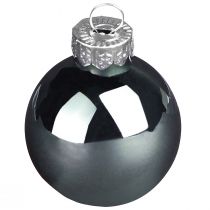 kohteita Joulupallot lasipuupallot vihreä harmaa 4cm 24 kpl