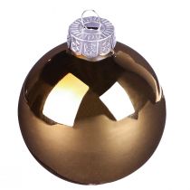 kohteita Joulupallot kullanruskeat sekoituslasipallot Ø4cm 24 kpl