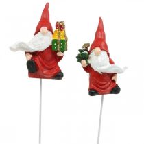 kohteita Joulutonttu koristepistoke gnome Joulupukki 7cm 4 kpl