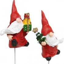 kohteita Joulutonttu koristepistoke gnome Joulupukki 7cm 4 kpl