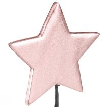 kohteita Joulutähdet tikussa pinkki Ø7cm – 2. valinta – 24 kpl