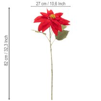 kohteita Keinotekoinen joulutähti punainen yksivartinen koriste 82 cm