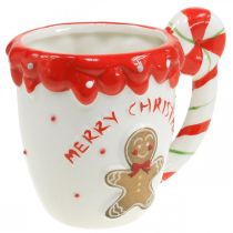 kohteita Joulukuppi Merry Christmas valkoinen keraaminen H10,5cm