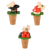 kohteita Viinikorkit, samppanjakorkit, viinitulpat, onnensymbolit, 6,5 cm, 3 kpl