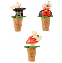 kohteita Viinikorkit, samppanjakorkit, viinitulpat, onnensymbolit, 6,5 cm, 3 kpl