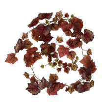 Vine Garland Tummanpunainen 190cm