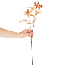kohteita Keinotekoinen orapihlajan oksa lehdillä ja marjoilla, 62 cm