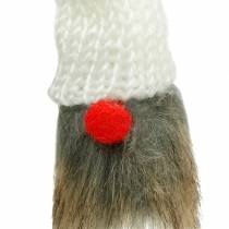 kohteita Tonttu liimaamiseen neulotulla hatulla punainen, valkoinen, harmaa 11-13cm L34-35,5cm 12 kpl