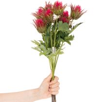 kohteita Keinotekoinen punainen ohdakkeen oksa koristeeksi, 67 cm, 3 kpl