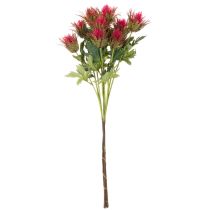 kohteita Keinotekoinen punainen ohdakkeen oksa koristeeksi, 67 cm, 3 kpl