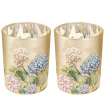 kohteita Elegantti kukka-aiheinen kynttilänjalka viihtyisään huoneen sisustukseen, 12,5 cm, 2 kpl.