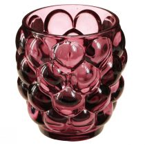 kohteita Lyhty Berry Lasi koristeellinen kynttiläpidike Ø9cm K9,5cm 4 kpl