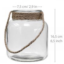 Lyhtylasi, kynttilänpidike ripustukseen H16,5cm Ø14,5cm