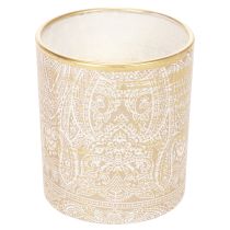 kohteita Lasinen tuikkupidike paisley-kuviolla, Ø8cm, korkeus9cm, 2 kpl