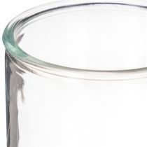 kohteita Lasinen lieriömäinen maljakko, läpinäkyvä, monikäyttöinen, 10 cm, 3 kpl