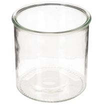 kohteita Lasinen tuikkukuppi, pyöreä, kirkas lasi, monikäyttöinen, 12 cm, 2 kpl
