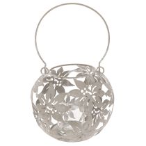 kohteita Metallinen riippuvalaisin, tuulivalo, harmaa, Ø14 cm, korkeus 13 cm