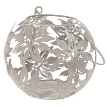 kohteita Metallinen riippuvalaisin, tuulivalo, harmaa, Ø14 cm, korkeus 13 cm