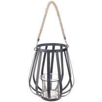 kohteita Lyhty metalli lyhty lasi antrasiitilla Ø23cm K27cm