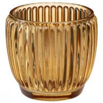kohteita Lyhty Oranssi kynttilänjalka Lasi Retro Ø7cm K7cm 6 kpl