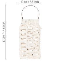 kohteita Riippuva lyhty, kesäkoriste, makramee K35.5cm L19cm