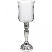 kohteita Lyhty lasi kynttilän lasi antiikki näyttää kirkkaalta, hopea Ø11.5cm K34.5cm