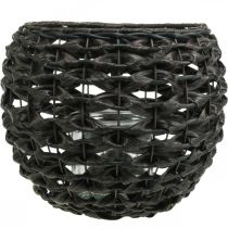 kohteita Lyhty punottu musta, ruskea kesäkoristelu Ø31cm K25cm