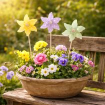 kohteita Kukkaseppeleet, puutarhaseipät kevätkoristeisiin, ulkokäyttöön, 28 cm, 12 kpl