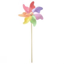 kohteita Pinwheel koristetuulimyllyt luonnonväriset Ø20,5cm K55cm