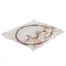 kohteita Tuulikello kuorilla koristerengas luonnonpuuta Ø20cm K66cm