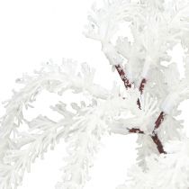 kohteita Koristeellinen oksa itkevä paju talvikoristelu valkoinen glitter 82cm 2kpl