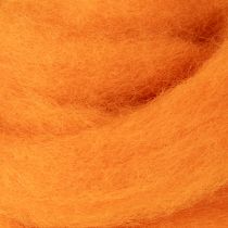 kohteita Villanaru, huovutettua villaa, oranssi, 2m, askarteluun, sidontaan ja koristeluun