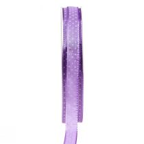 kohteita Lahjanauha pilkullinen koristenauha violetti 10mm 25m